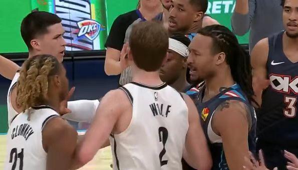 华体会官网-紧追联盟第一！SGA伤停雷霆爆发冲突大胜篮网 麦凯恩21分加盟新高